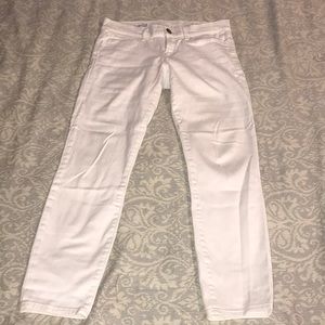 GAP white jeans low rise